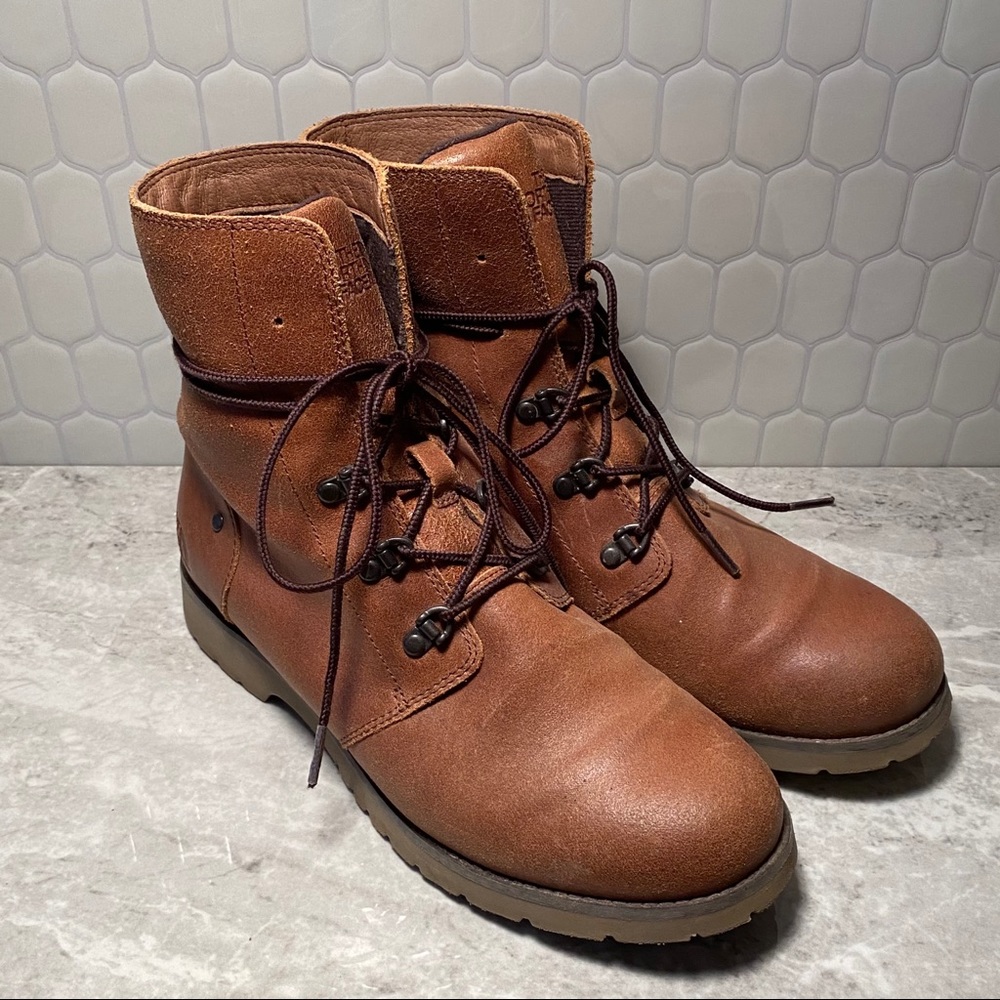 North face leather boots